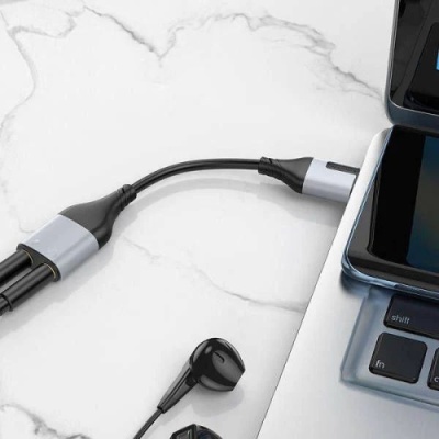 перехідник borofone bv19 creator 2-in-1 usb - 3.5mm (чорний) 