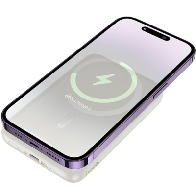 додаткова батарея power bank hoco j141 grace pd20w magnetic 10000 mah (білий) 