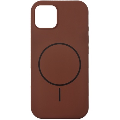 Купить чохол silicone case slim with magsafe для apple iphone 15 (brown) онлайн