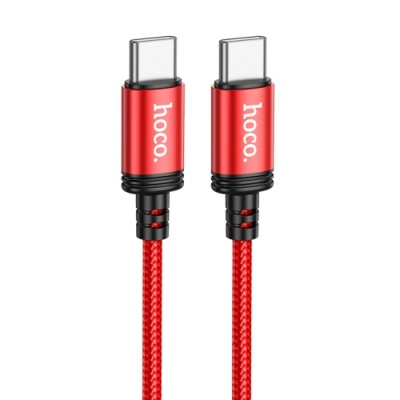 кабель hoco x89 wind (pd) type-c - type-c 60w 3a/1m (червоний) 