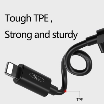перехідник skydolphin au01 lightning to dual lightning + charging 1.5a (чорний) 