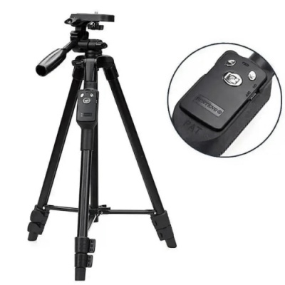 штатив neepho np-8810 (не знімний майданчик+тримач/bt-пульт/чохол/50-150см) (чорний) 