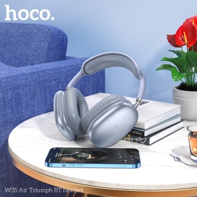 бездротові навушники накладні hoco w35 air (синій) 