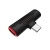 перехідник borofone bv8 type-c 2-in-1 audio converter (чорний) 