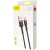 кабель baseus cafule usb - microusb 2.4a/0.5m (camklf-a91) (black-red) 