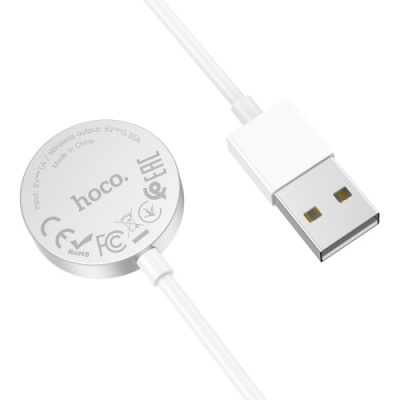 безпровідний зарядний пристрій для apple watch hoco cw39 (білий) 