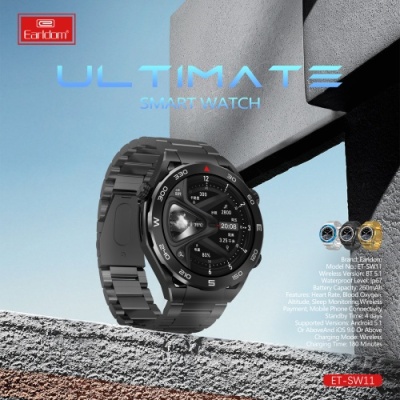 смарт-годинник earldom et-sw11 48mm (чорний) 