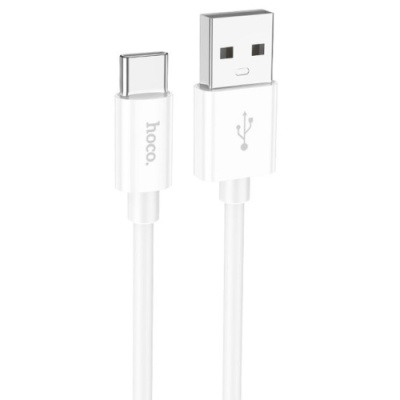 кабель hoco x87 magic silicone usb - type-c 3a/1m (білий) 