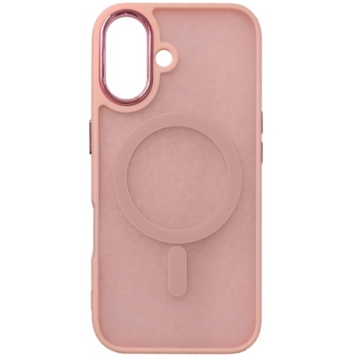 Купить чохол space tpu+pc color chrome with magsafe для apple iphone 16 (pink) онлайн