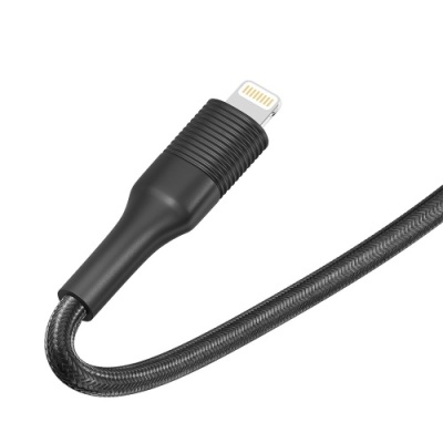 кабель ridea rc-st74 stablepro 12w usb - lightning 2.4a/1m (чорний) 