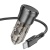 Автомобільний Зарядний Пристрій Borofone BZ24 1USB-C QC/PD20W + (Type-C - Type-C) (Прозоро-чорний)