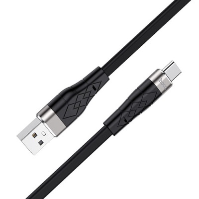 кабель hoco x53 silicone usb - type-c 3.0a/1m (чорний) 