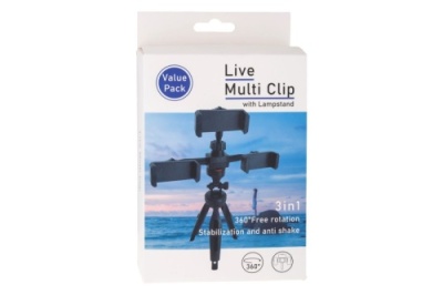 штатив multi clip 30см (чорний) 