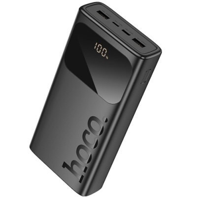 додаткова батарея power bank hoco j144a 30000mah (чорний) 