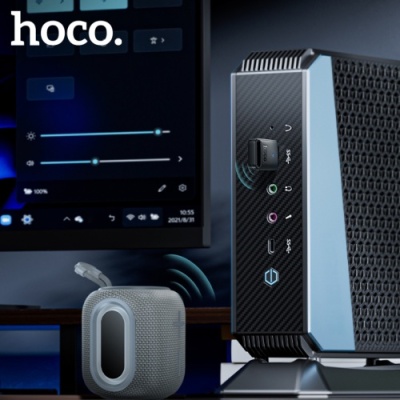 bluetooth-адаптер hoco ua42 usb bt 5.4 (чорний) 