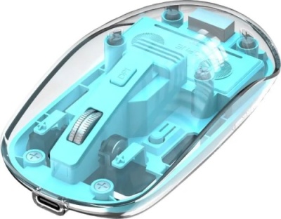 мишка бездротова xo m12 bluetooth+2.4g (синій) 