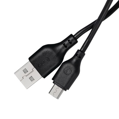 кабель xo nb103 usb - microusb 2.1a/2m (чорний) 