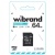 карта пам'яті wibrand microsdxc 64gb uhs-1 10 class + adapter (чорний) 