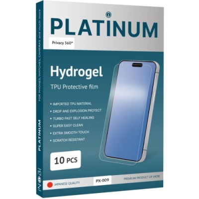 гідро-гель плівка inobi platinum px-009 japanese privacy matte анти-шпигун матова 360 (10 штук) (180*120mm)