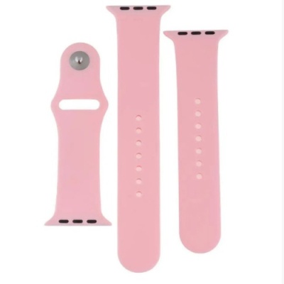 ремінець для apple watch band silicone two-piece 38/40/41 mm (06, light pink) 