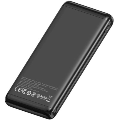 додаткова батарея power bank xo pb308 10000mah pd20w+qc3.0 22.5w (чорний) 