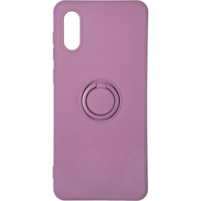 Купить силіконовий чохол soft silicone casevsmagnet ring для samsung a022 galaxy a02 - blueberry yogurt онлайн
