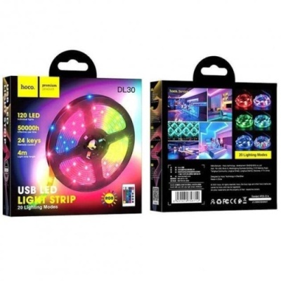 led стрічка hoco dl30 4м 5050 (чорний) 