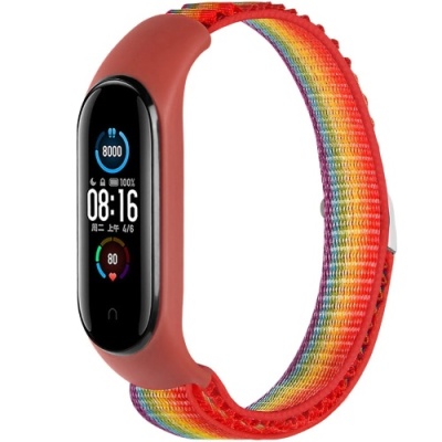 ремінець для xiaomi mi band 3/4 alpine loop (веселка) 