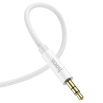кабель aux hoco upa19 3.5mm(male) - lightning(male) 1m (сталевий) 