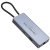 usb hub hoco hb51 type-c 6-in-1 (hdtv+rj45-100mbps+pd+usb3.0*3) (сірий) 