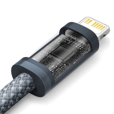 кабель baseus dynamic series type-c - lightning 20w/2m (cald000116) (gray) 