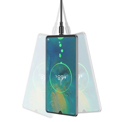 кабель hoco x52 sereno magnetic usb - type-c 3.0a/1m (чорний) 