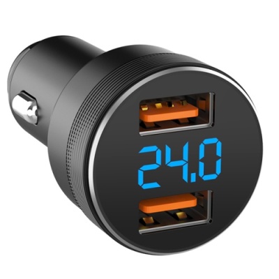 Автомобільний Зарядний Пристрій SkyDolphin SZ05 2USB/18W/QC3.0 (Чорний)