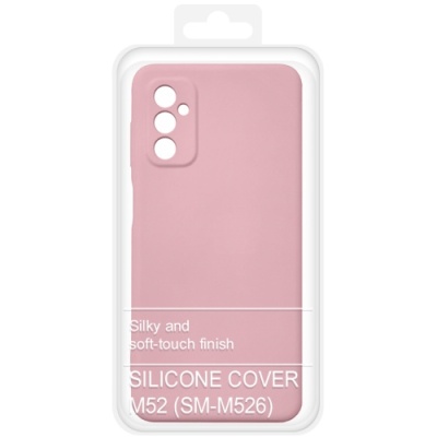 Купить силіконовий чохол soft silicone case для samsung m526 galaxy m52 - pink онлайн