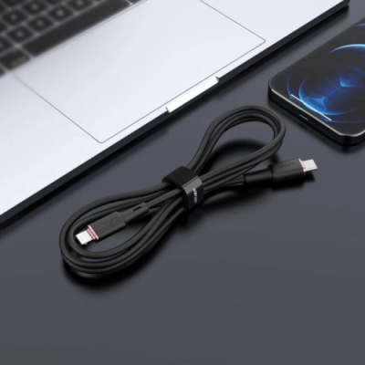кабель acefast c2-01 type-c - lightning (1.2м) (чорний) 