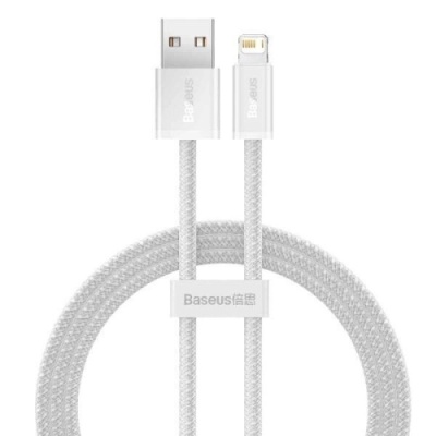 кабель baseus dynamic series usb - lightning 2.4a/1m (cald000402) (white) 