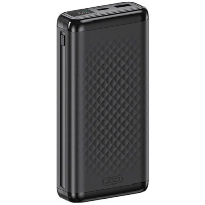 додаткова батарея power bank xo pb309 20000mah pd20w+qc3.0 22.5w (чорний) 