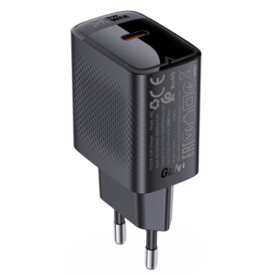 мережевий зарядний пристрій acefast a82 pd20w (1type-c) (чорний) 