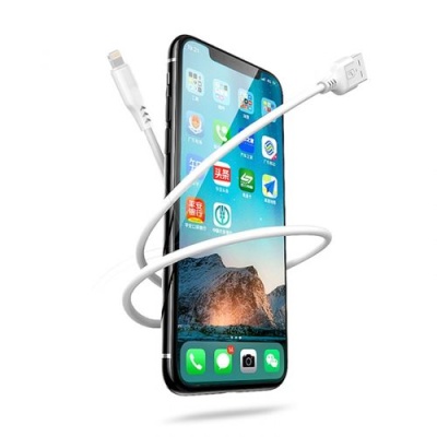 кабель skydolphin s61l usb - lightning 2.4a/1m (білий) 