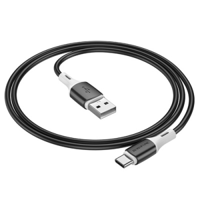 кабель borofone bx79 silicone usb - type-c 3.0a/1m (чорний) 