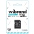 карта пам'яті wibrand microsdxc 128gb uhs-1 10 class + adapter (чорний) 