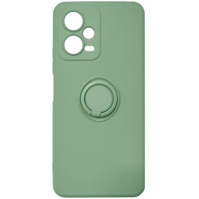 Купить силіконовий чохол soft silicone casevsmagnet ring для xiaomi redmi note 12 5g/poco x5 5g - light green онлайн