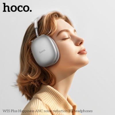 бездротові навушники накладні hoco w55 plus (сталевий) 