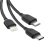 кабель xo nb103 3in1 usb - (lightning+microusb+type-c) 2.1a/1m (чорний) 