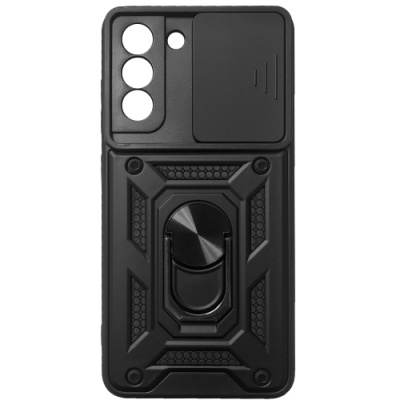 Купить чохол-накладка armor magnet camshield для samsung g990 galaxy s21 fe - black онлайн