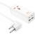Мережевий подовжувач Hoco AC10A PD65W (2USB/2Type-C/1xSocket) (білий) мережевий подовжувач hoco ac10a pd65w (2usb/2type-c/1xsocket) (білий)
