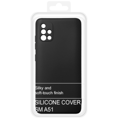 Купить силіконовий чохол soft silicone case для samsung a515 galaxy a51 - black онлайн
