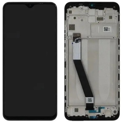 дисплей для xiaomi redmi 9/redmi 9 prime/poco m2 з чорним тачскріном і рамкою original prc