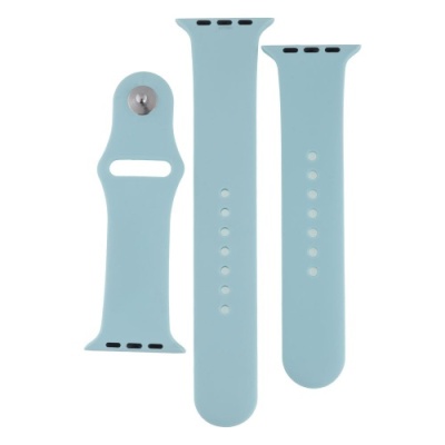 ремінець для apple watch band silicone two-piece 42/44/45/49 mm (64, light cyan) 