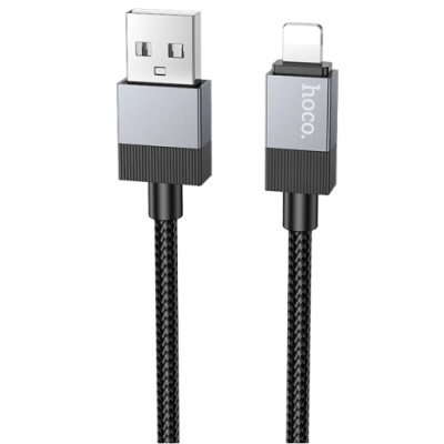 кабель hoco x110 usb - lightning 2.4a/1m (чорний) 